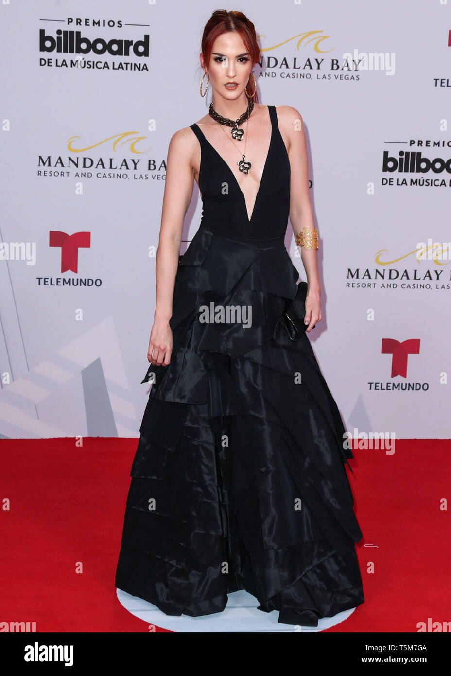 LAS VEGAS, NEVADA, USA - APRIL 25: Marcela Cardozo arrives at the 2019