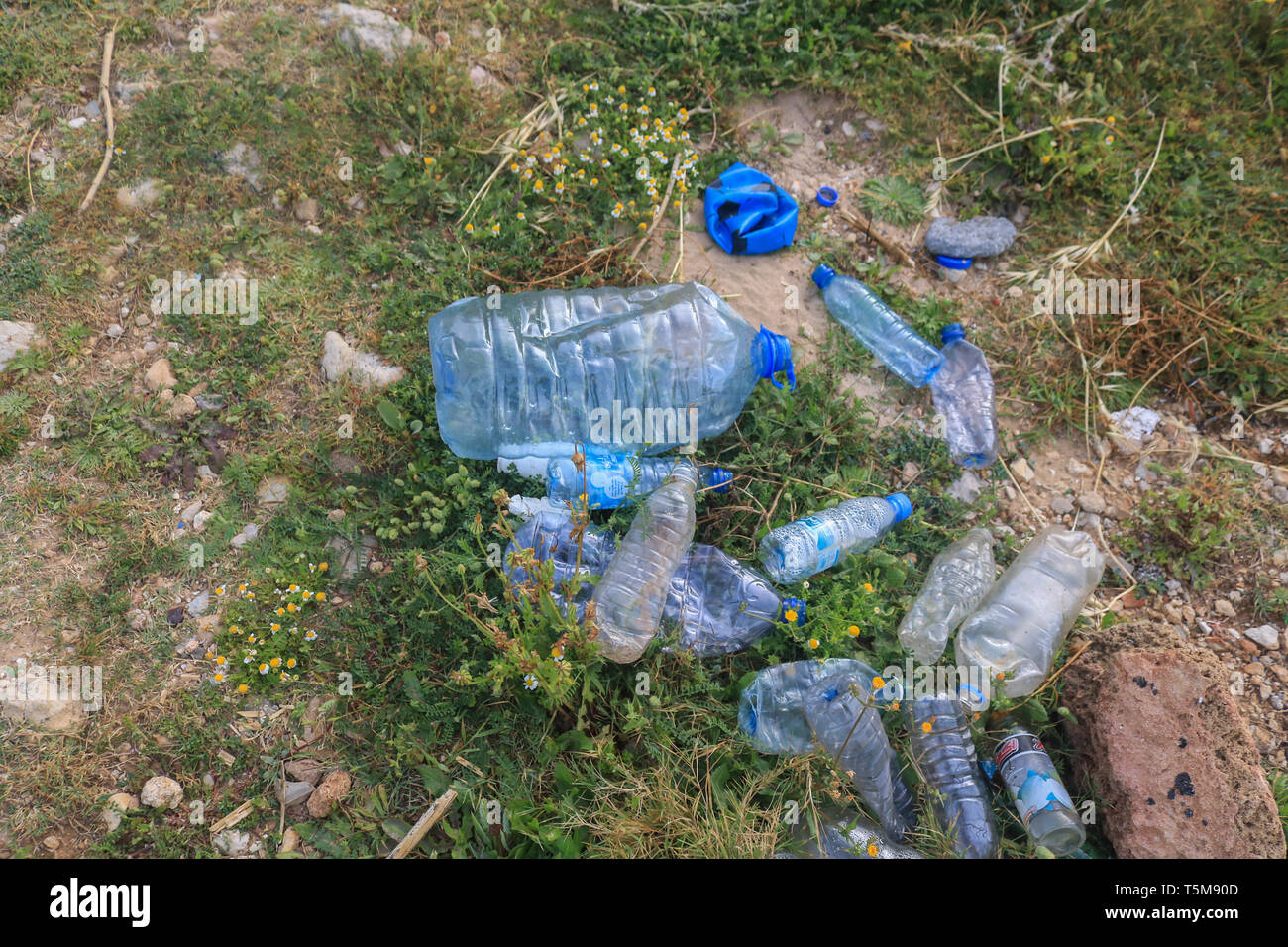 Beirut, Lebanon. 26th Apr, 2019. Plastic objects and consumer items