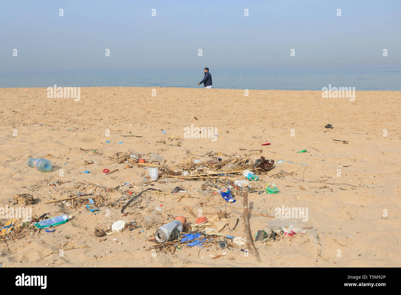 Beirut, Lebanon. 26th Apr, 2019. Plastic objects and consumer items