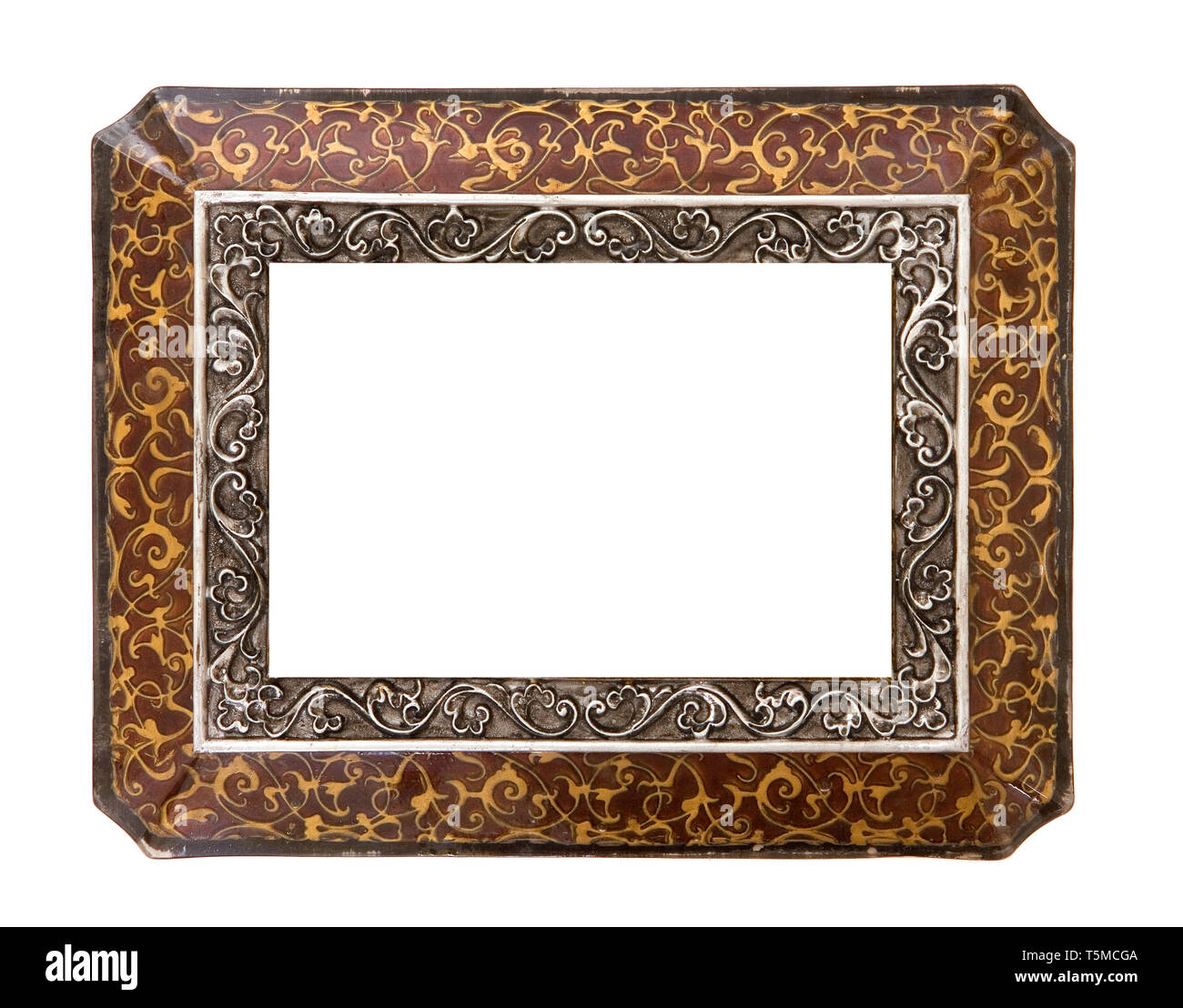 old and beautiful picture frame with copy space Stock Photo Alamy