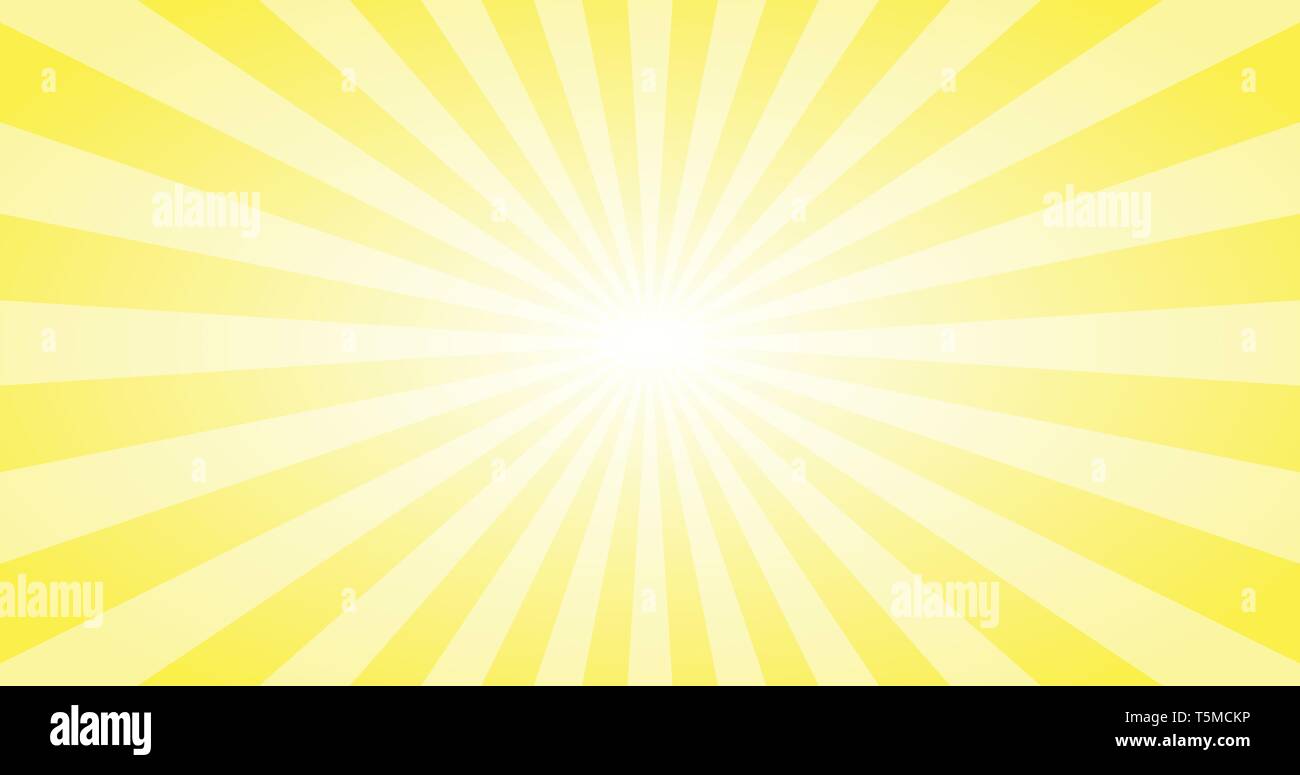Abstract Yellow Sun rays vector background. Summer sunny 4K design. Vector  Stock Vector Image & Art - Alamy