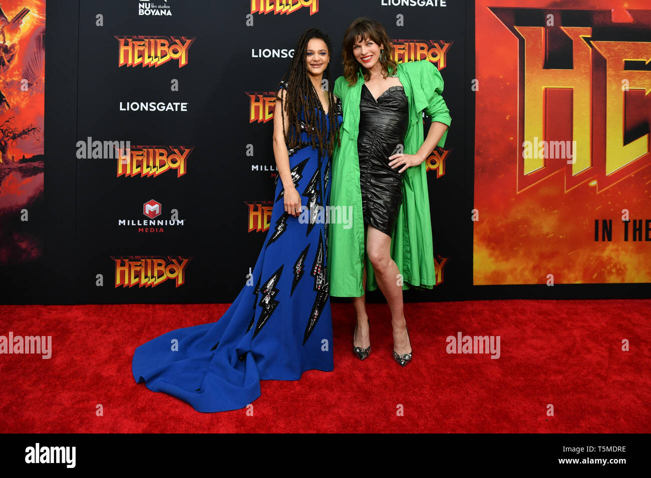 Sasha lane and milla jovovich hi-res stock photography and images - Alamy