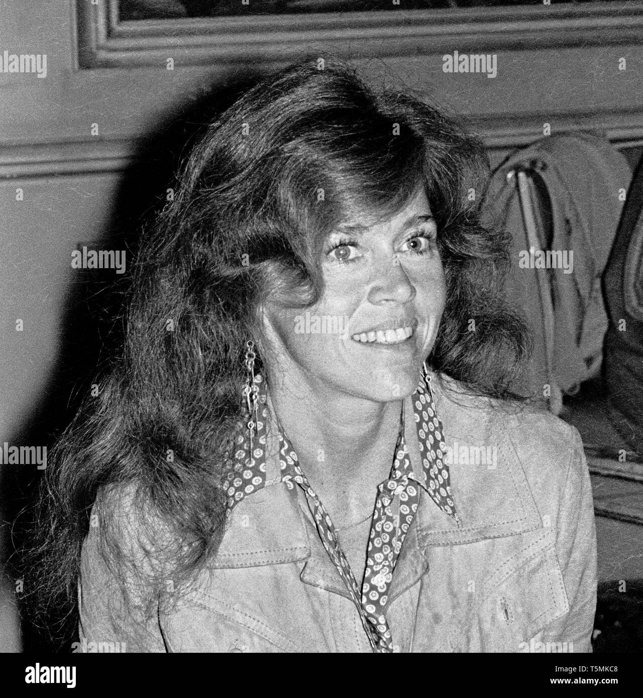 Actress, Jane Fonda, October 17, 1977, California Stock Photo