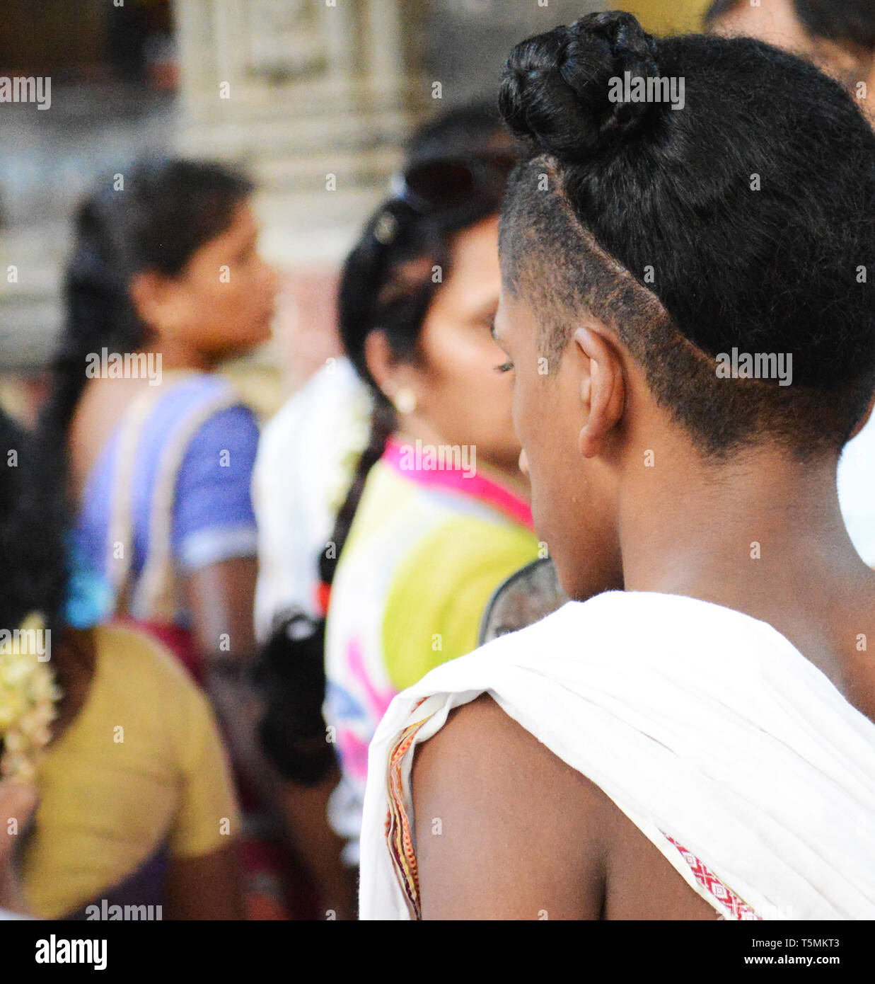 Dikshitar Brahmins at the Thillai Natarajah temple in Chidambaram, India. Stock Photo