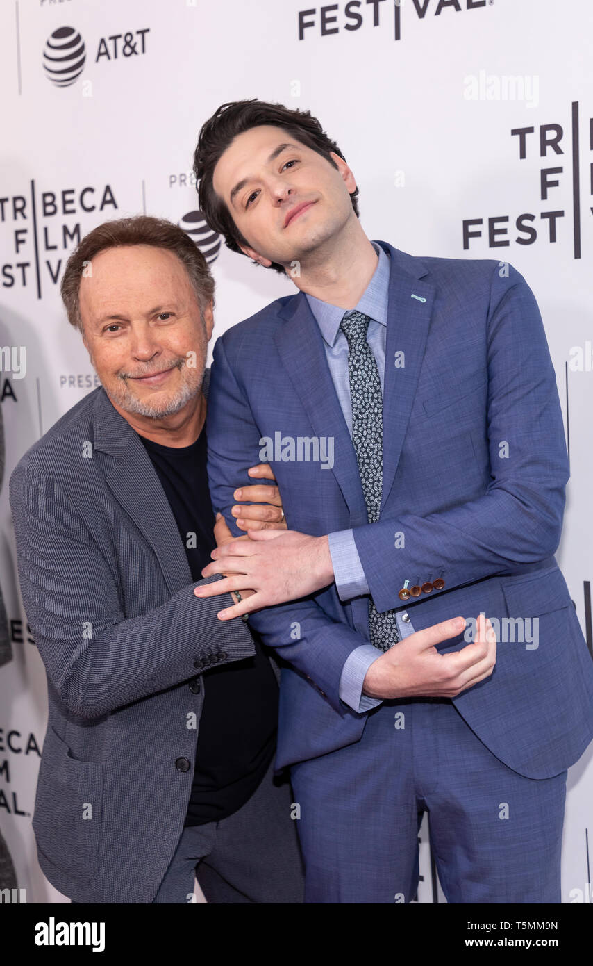 New York, NY, USA April 25, 2019 Billy Crystal and Ben Schwartz