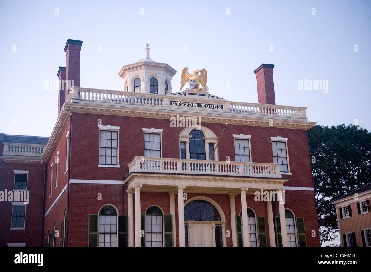 The Custom House in Salem Massachusetts Stock Photo