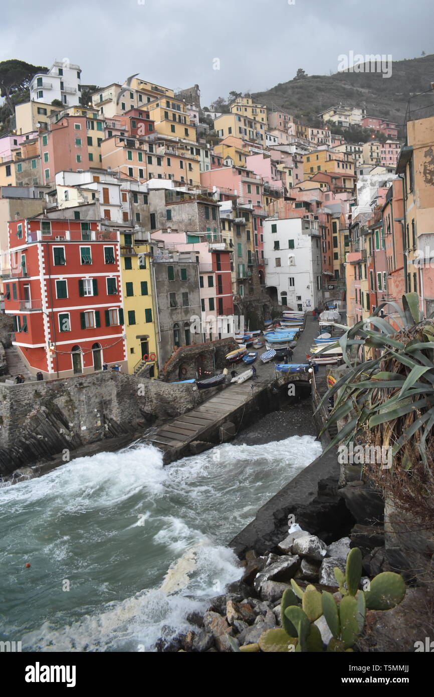 Cinqua Terra Viento, RIomaggiorie, Manarola, Italy Travel Italy Top 10 Best 10 Travel Europe Spectacular Images More of the Best Sea Views Nice Houses Stock Photo