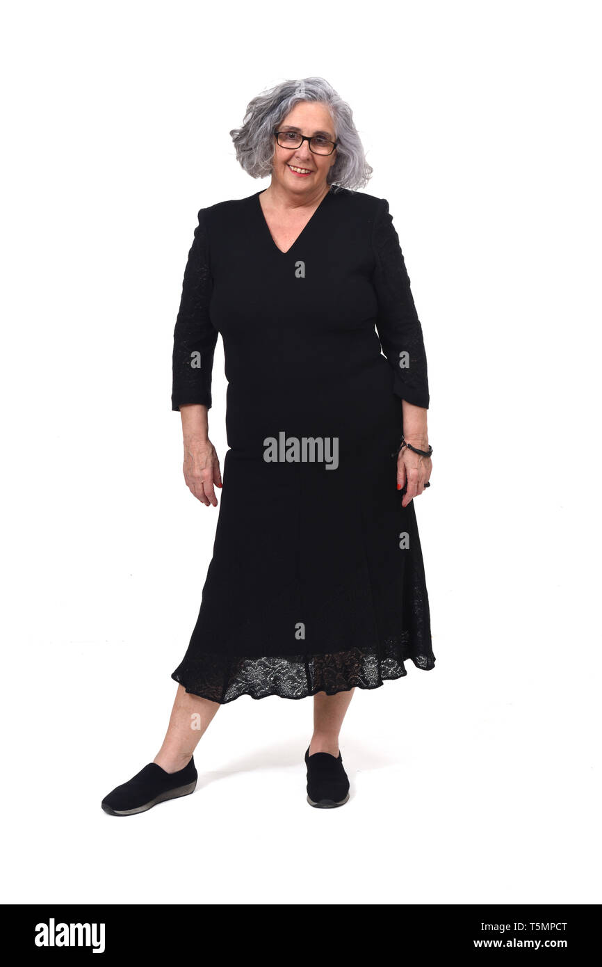 Older woman smile studio full body hi-res stock photography and images ...