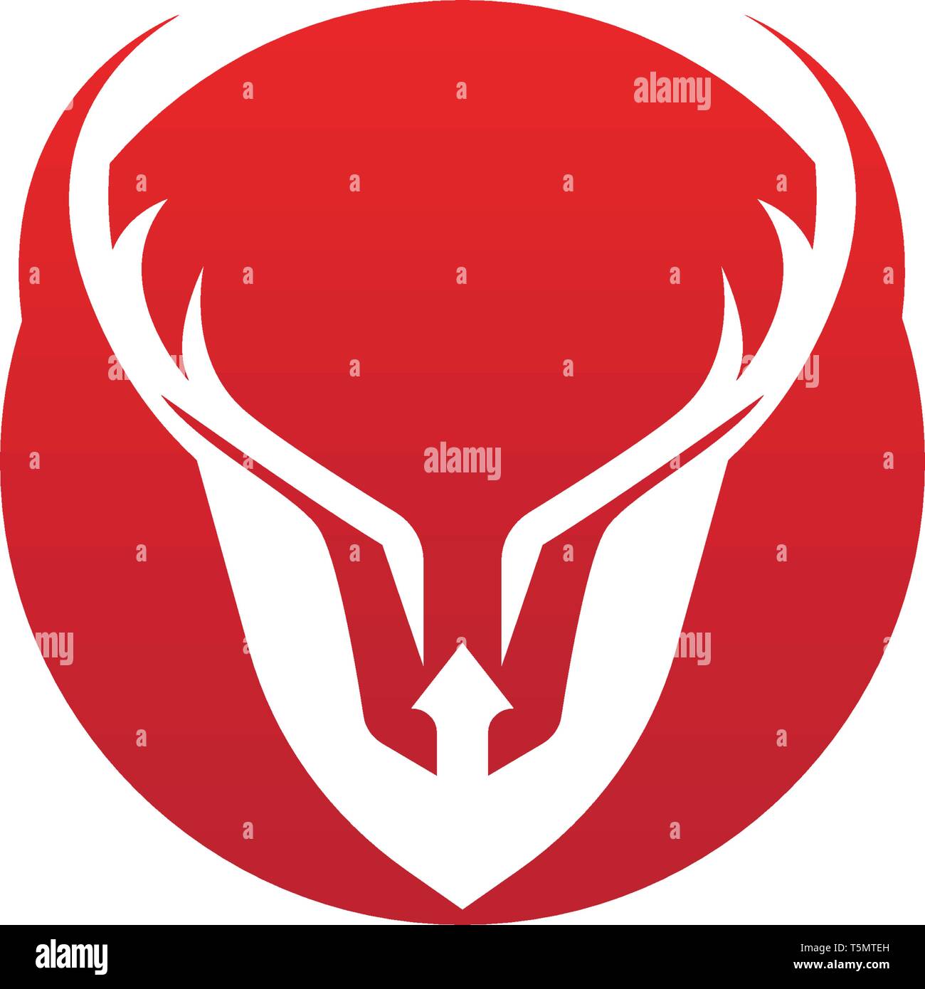Deer Logo Template vector icon illustration design Stock Vector Image