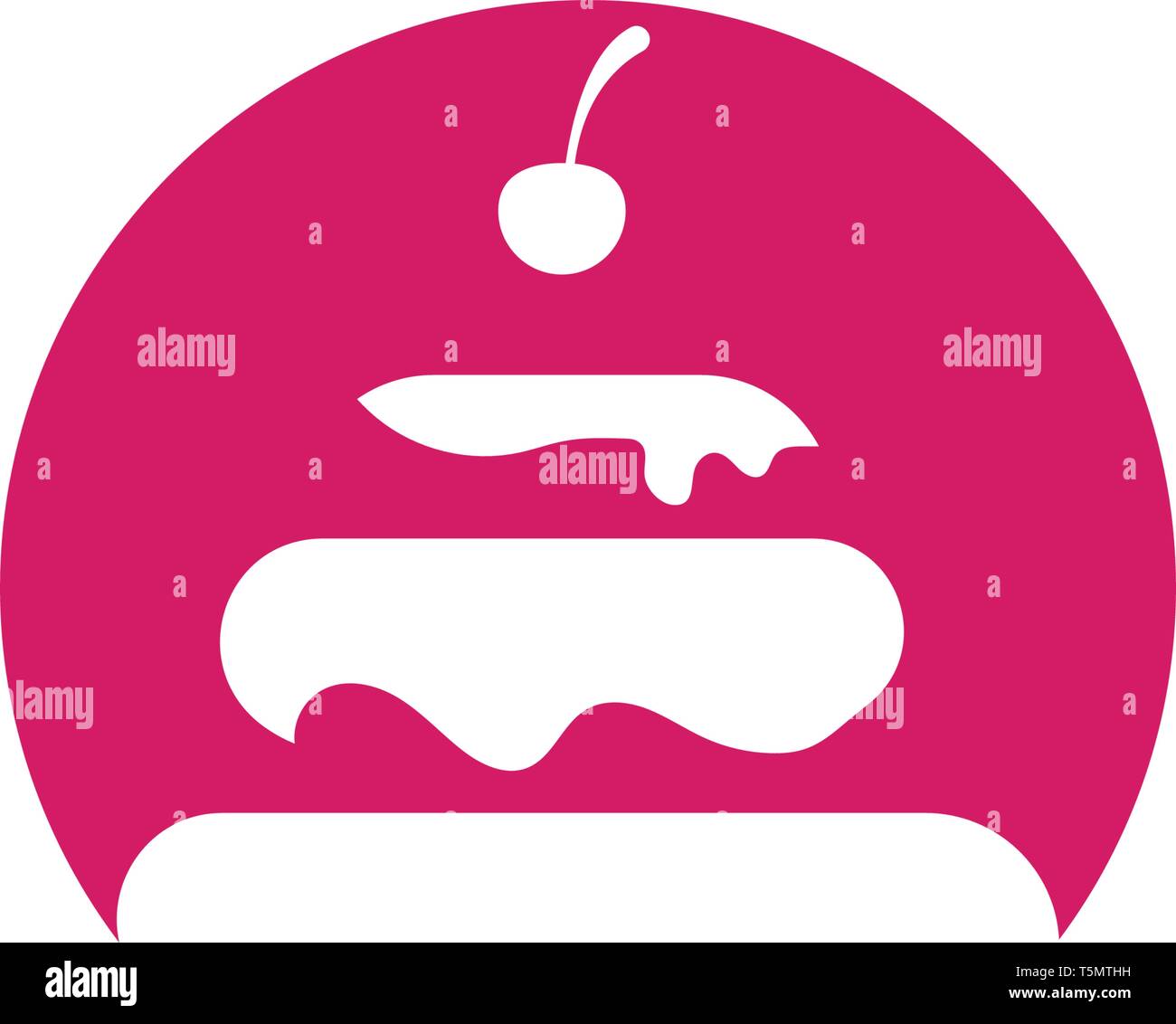 cake ilustration logo vector template Stock Vector