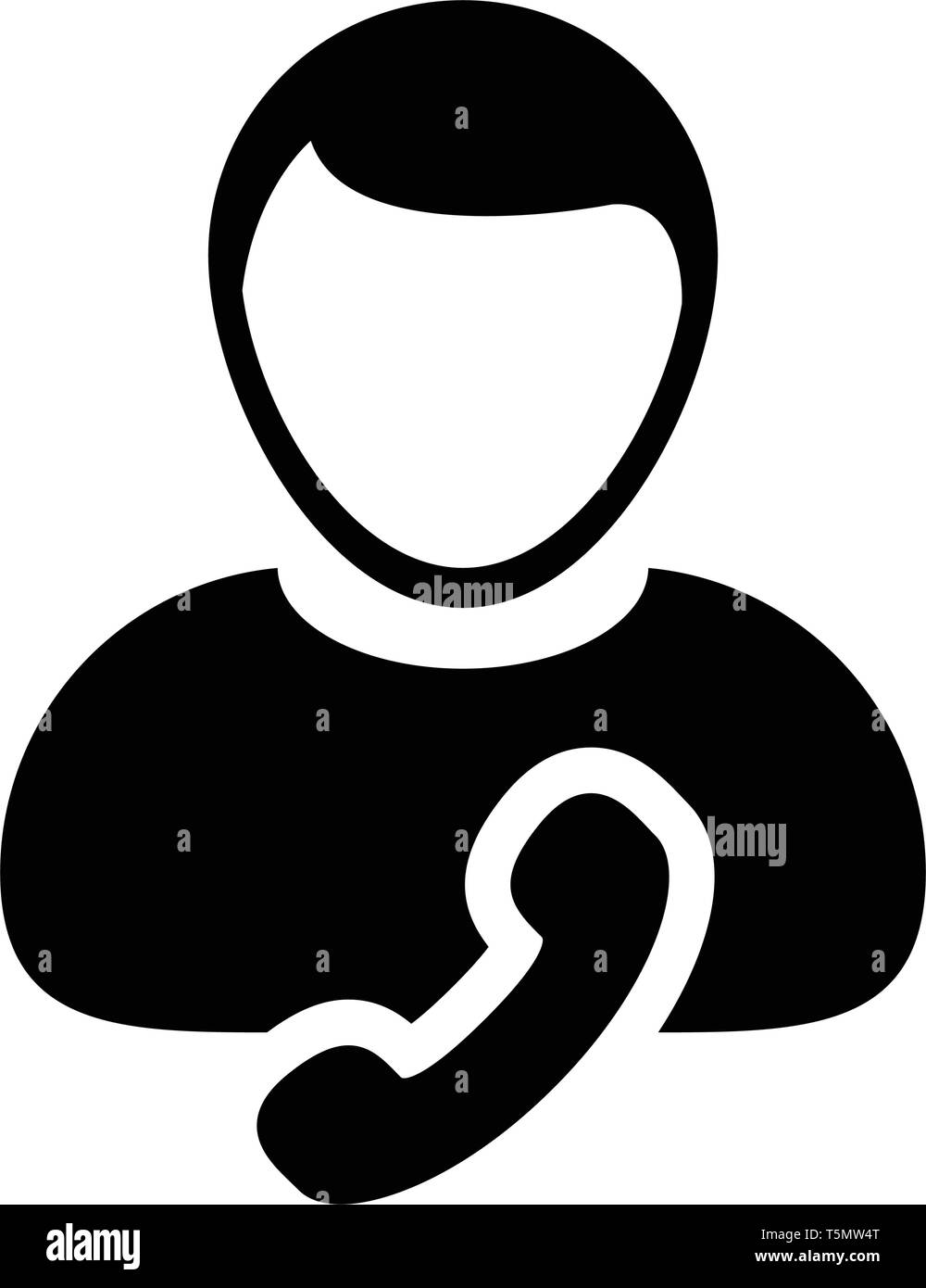 Operator icon vector male user person profile avatar with phone symbol ...