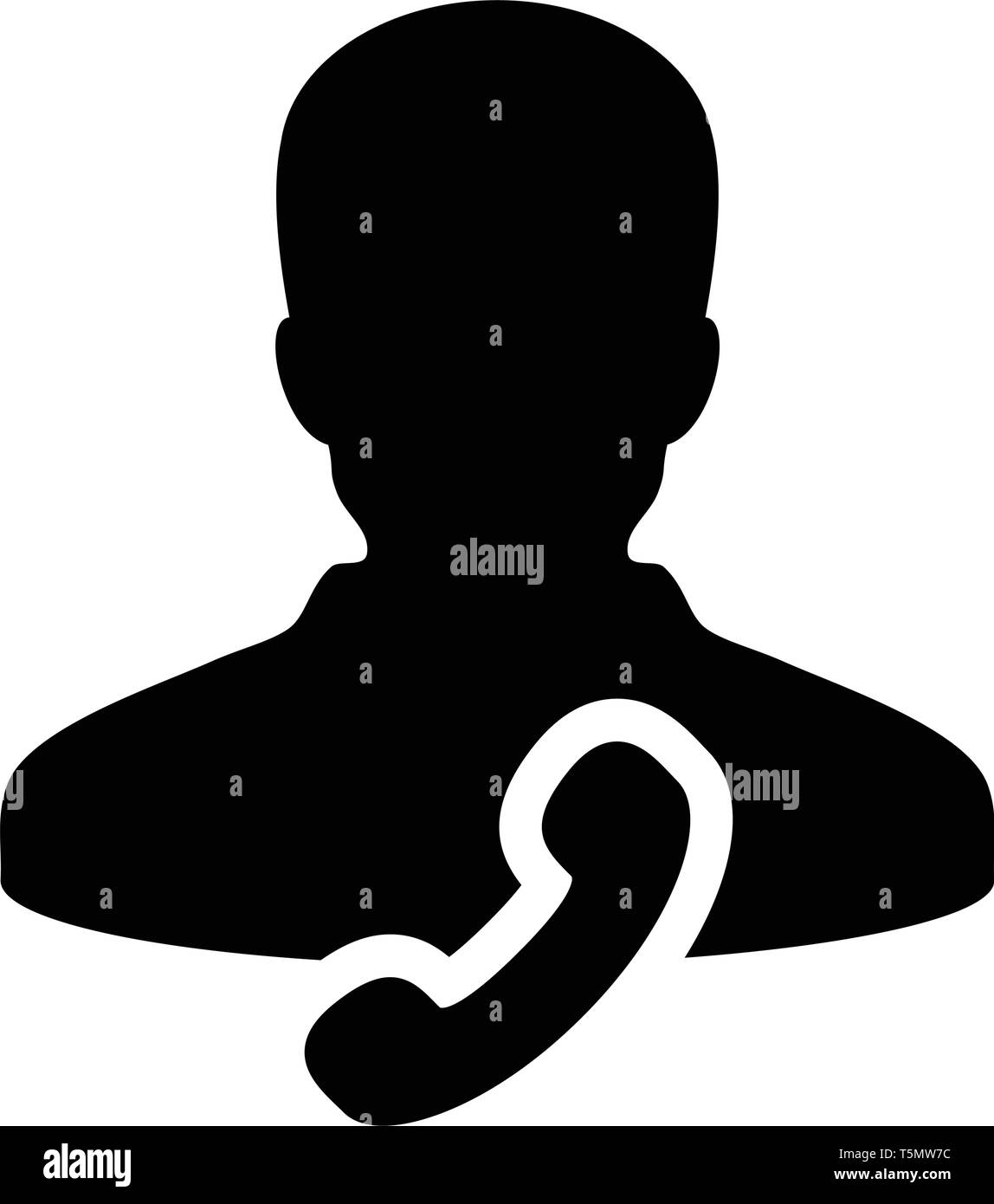 Client icon vector male user person profile avatar with phone symbol ...