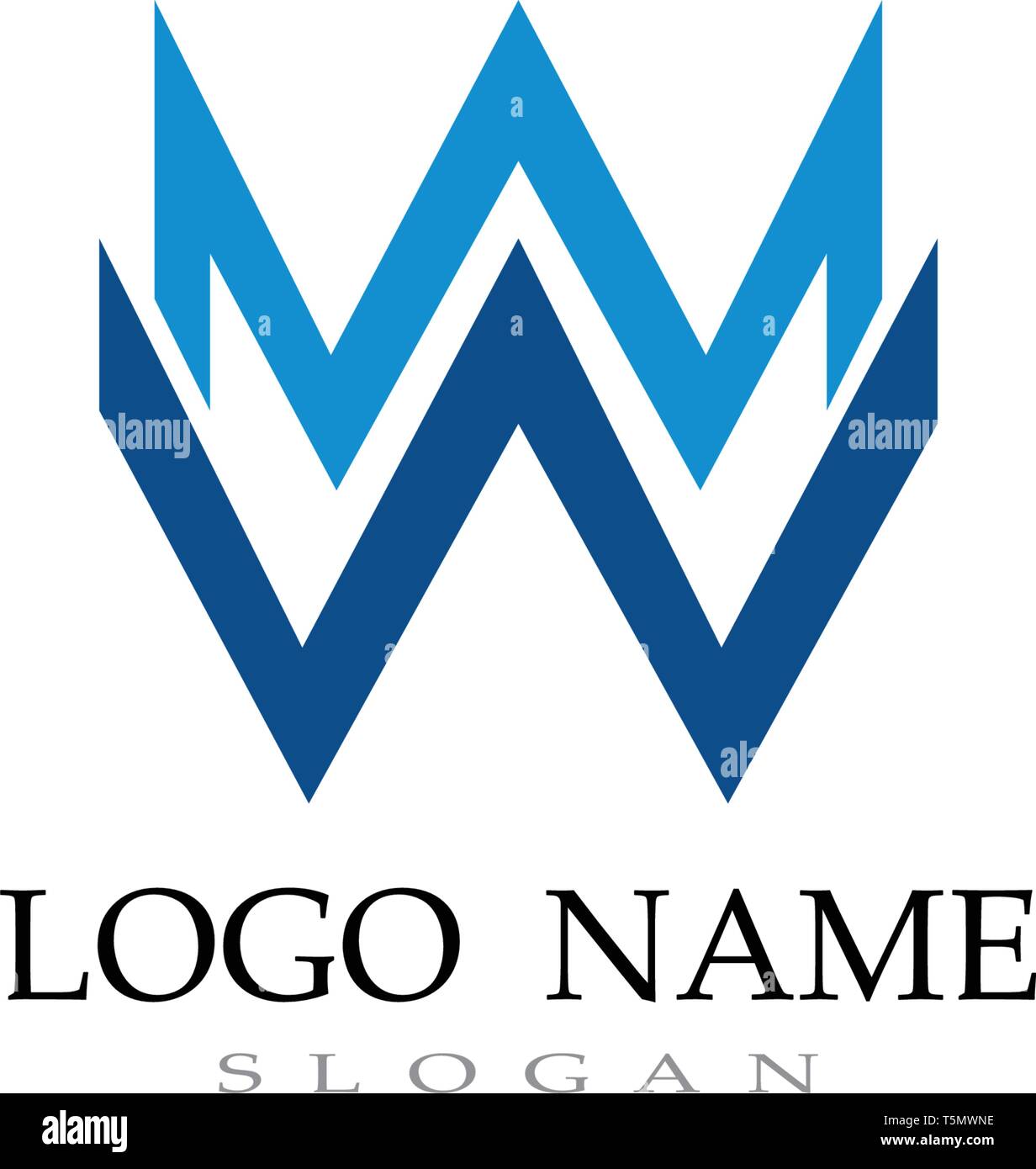 W logo and symbol business vector Stock Vector Image & Art - Alamy