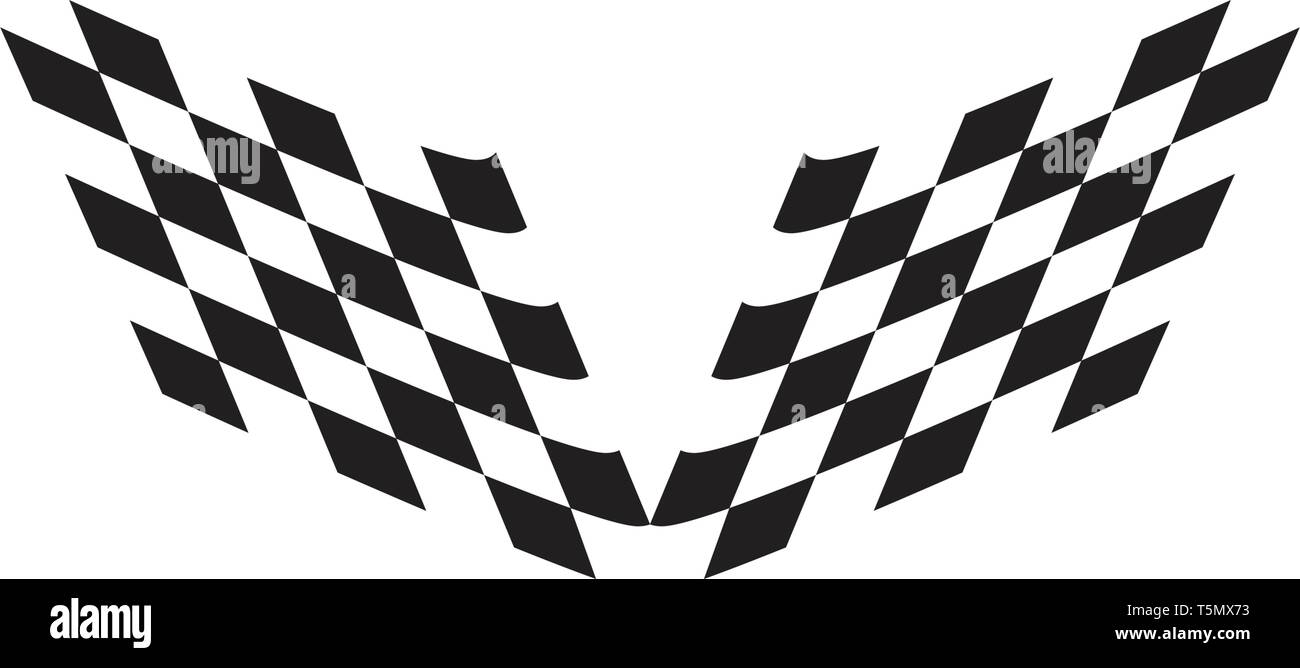 Race flag icon, simple design race flag logo template Stock Vector ...