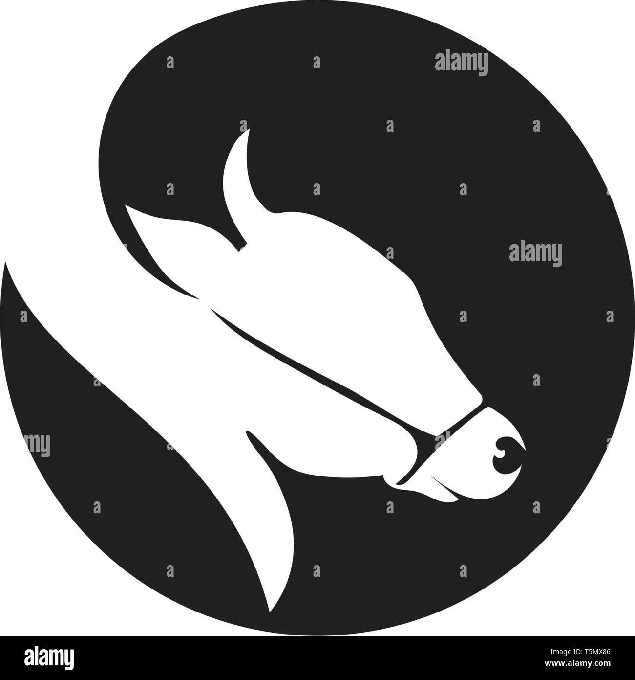 Cow head logo template Stock Vector Image & Art - Alamy