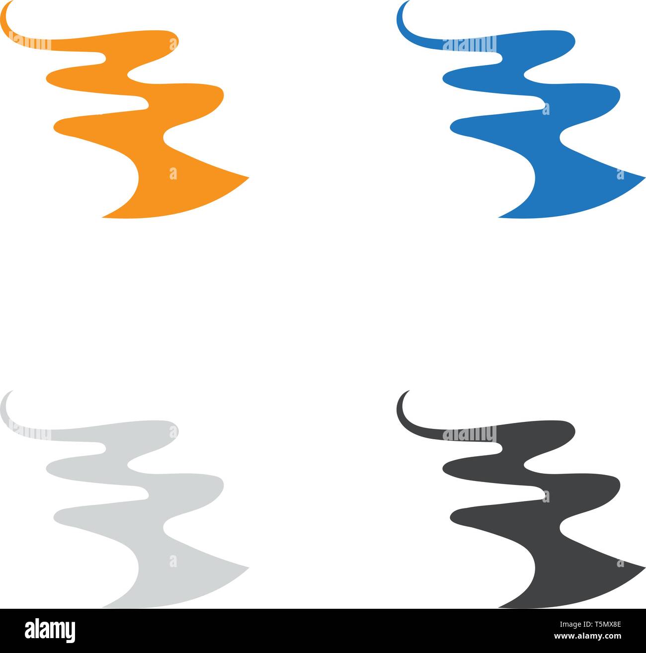River Logo Template vector icon illustration Stock Vector Image & Art ...