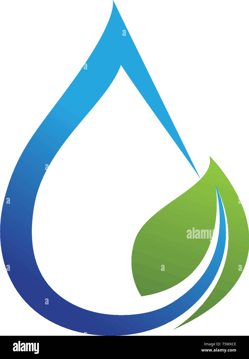 Water drop and leaf Logo Template vector illustration design Stock ...