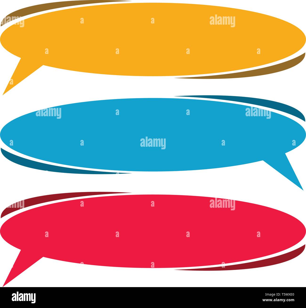 Speech bubble icon Logo template vector illustration Stock Vector Image ...