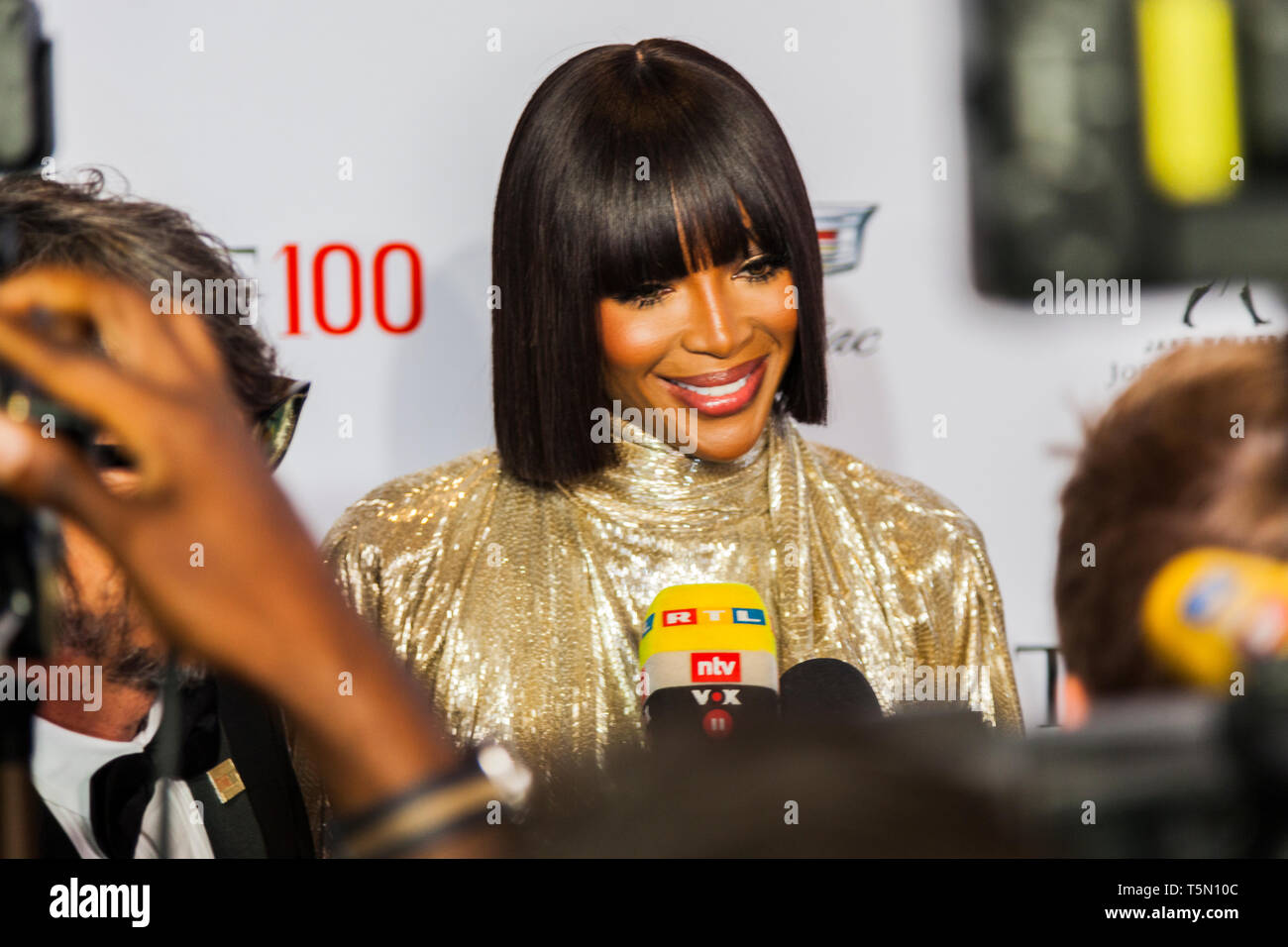 Naomi Campbell attends TIME 100 GALA on April 23 in New York City Stock ...