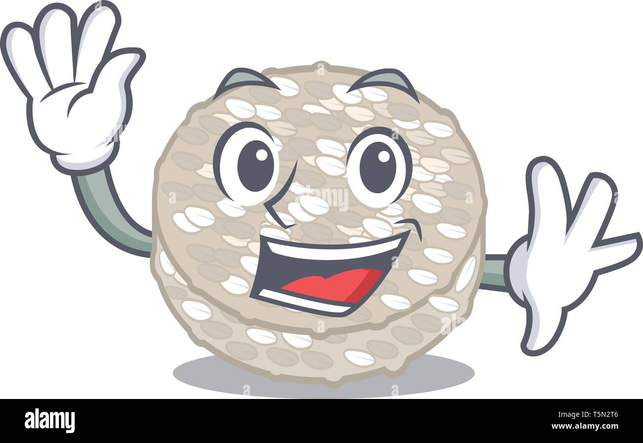 Waving rice cakes in the cartoon shape Stock Vector Image & Art - Alamy