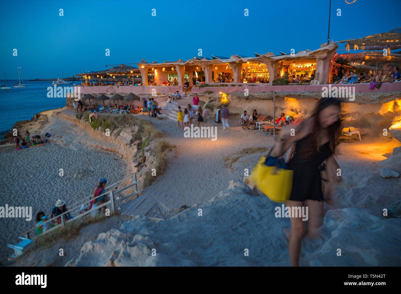 Bar Restaurant Sunset Ashram Sant Josep De Sa Talaia Ibiza Island Balearic Islands Spain Stock Photo Alamy