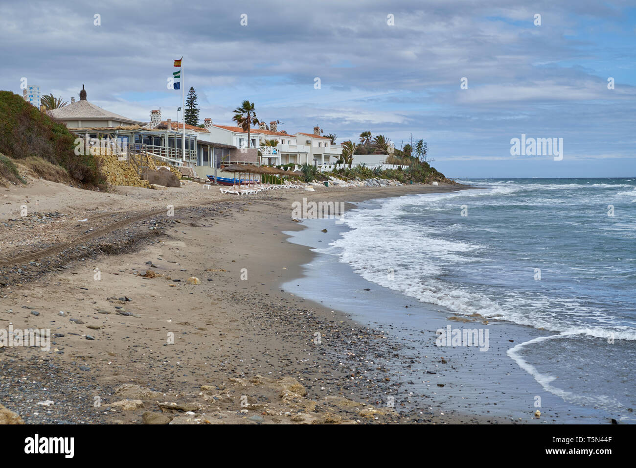 Beach of Las Chapas - Marbesa, Marbella, Málaga province, Southern Spain  Stock Photo - Alamy