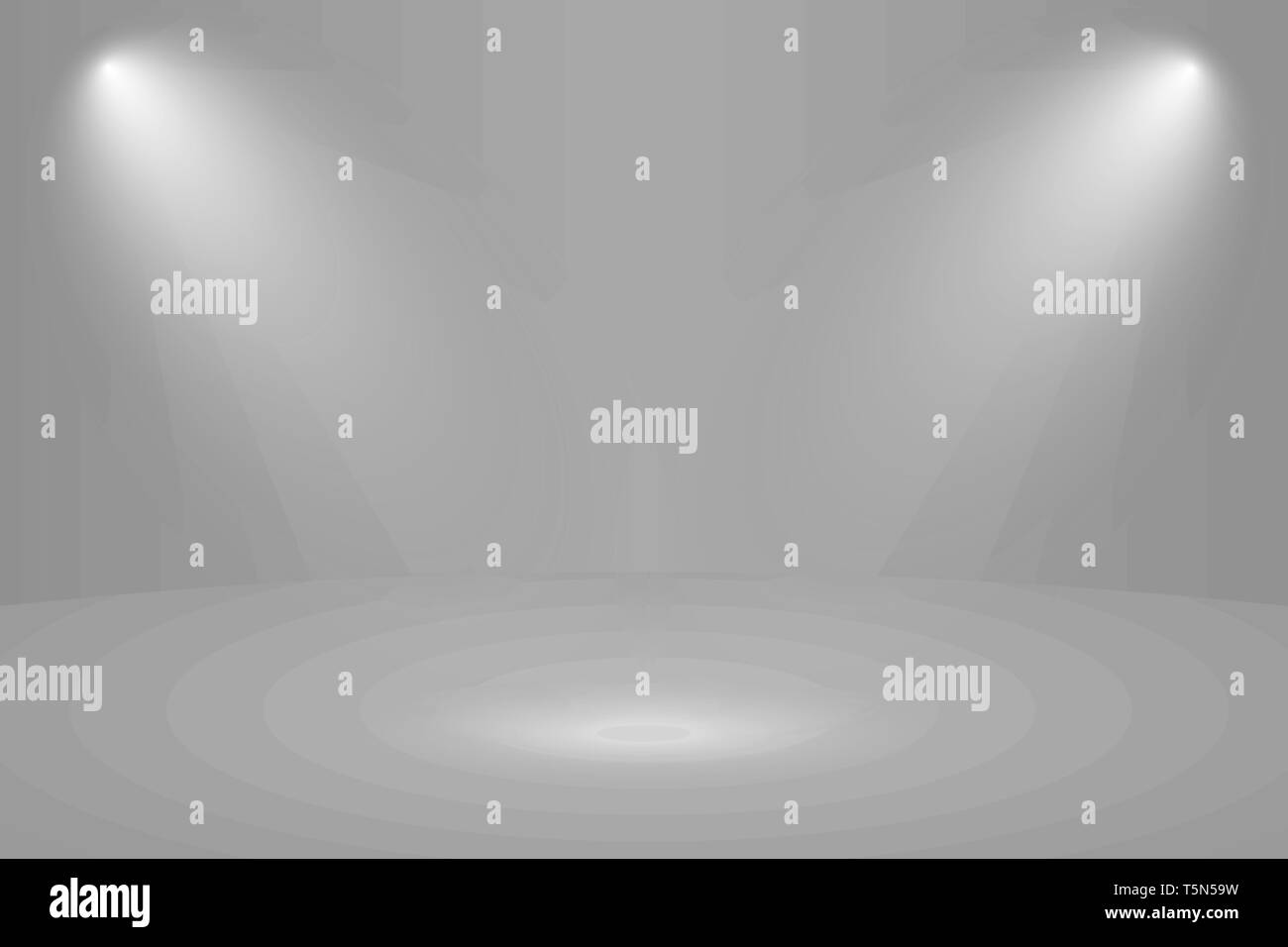 Empty white round studio room with light Stock Vector Image & Art - Alamy