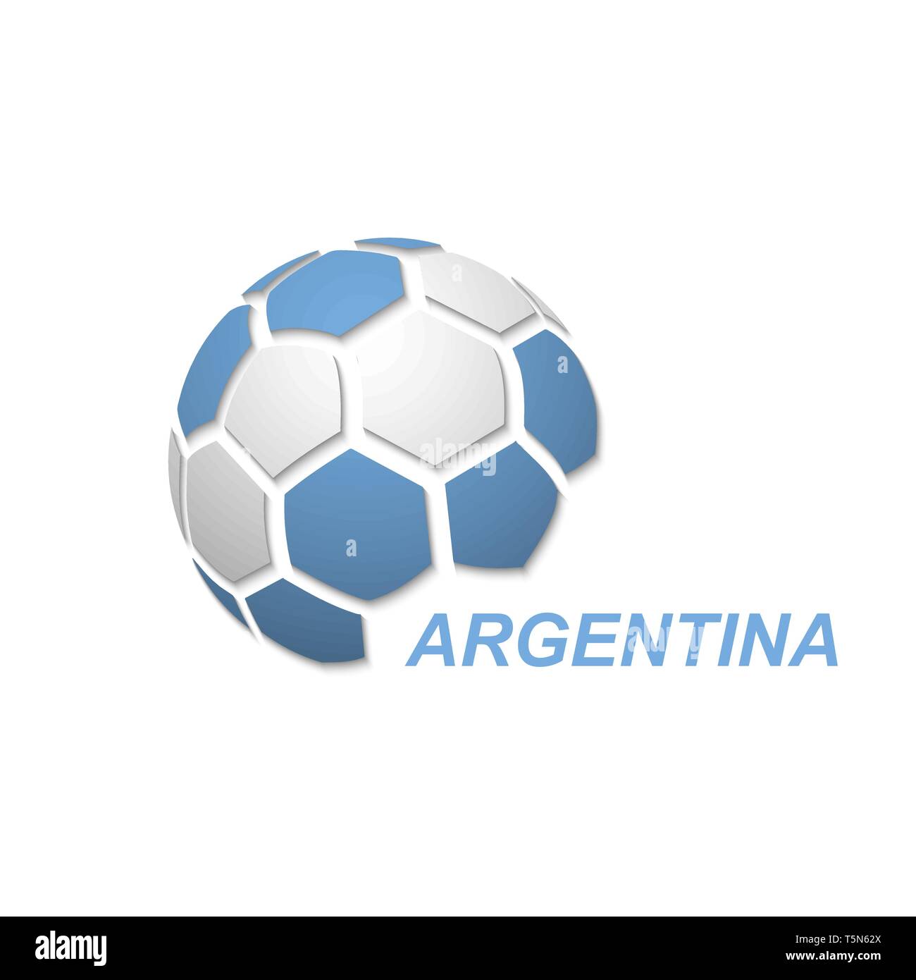 Football banner. Vector illustration of abstract soccer ball with