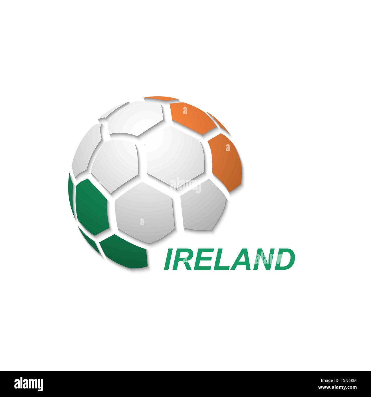 Football banner. Vector illustration of abstract soccer ball with