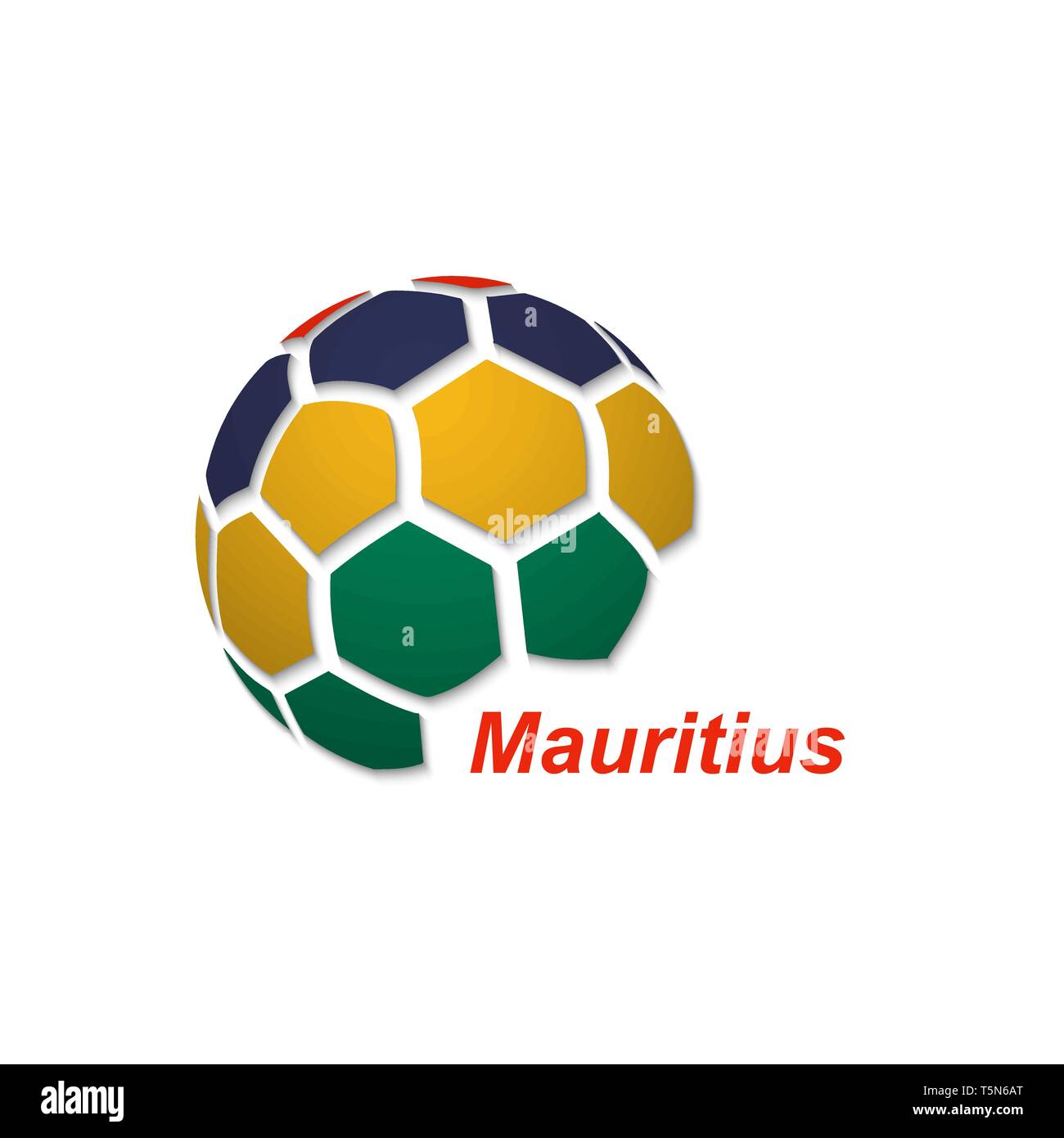 Football banner. Vector illustration of abstract soccer ball with