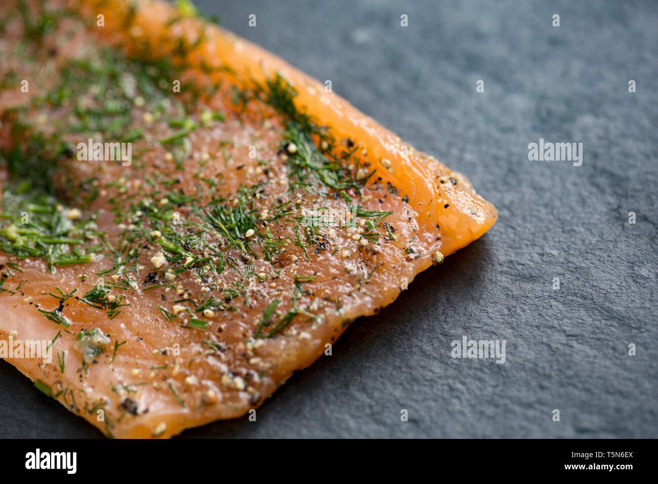 A single, whole fillet of a rainbow trout, Oncorhynchus mykiss, that