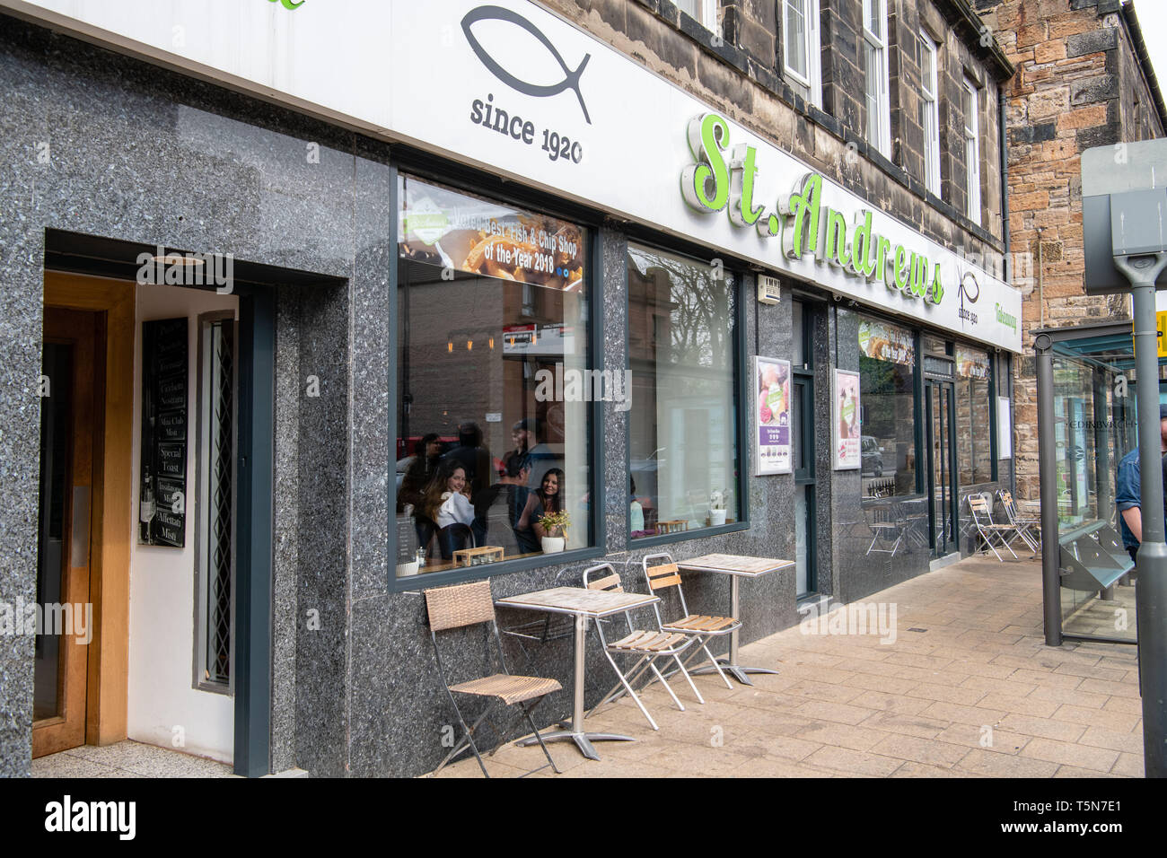 Chip shop of the year, 2019, St Andrews Portobello Stock Photo Alamy
