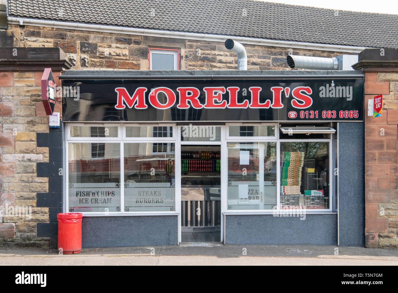 Chip shop of the year, 2019, Morelli's Easthouses Stock Photo