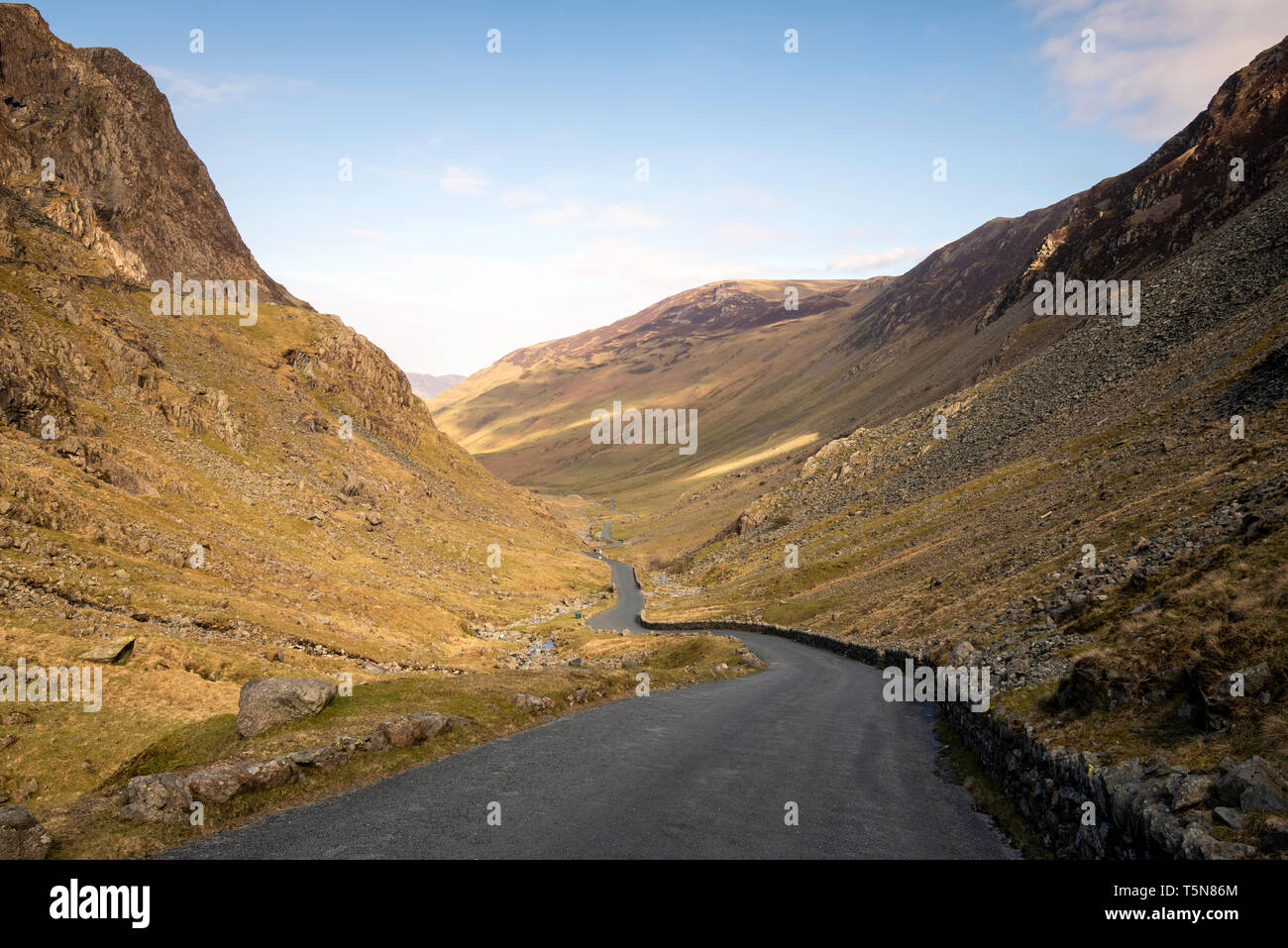 The Honister Pass in the Lake District National Park, Cumbria England UK Stock Photo