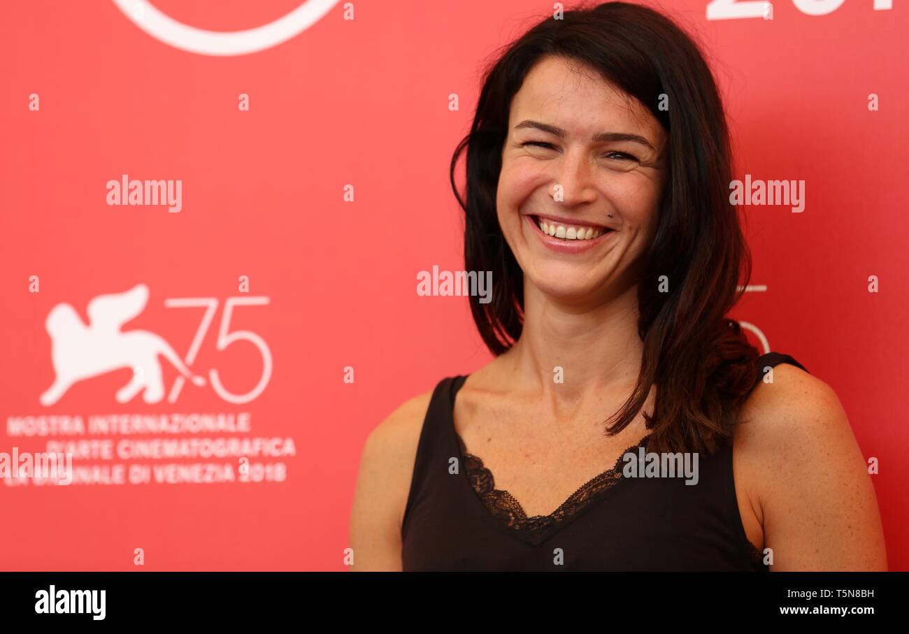 VENICE, ITALY – AUG 30, 2018: Sarah Marx attends the photocall of 'L
