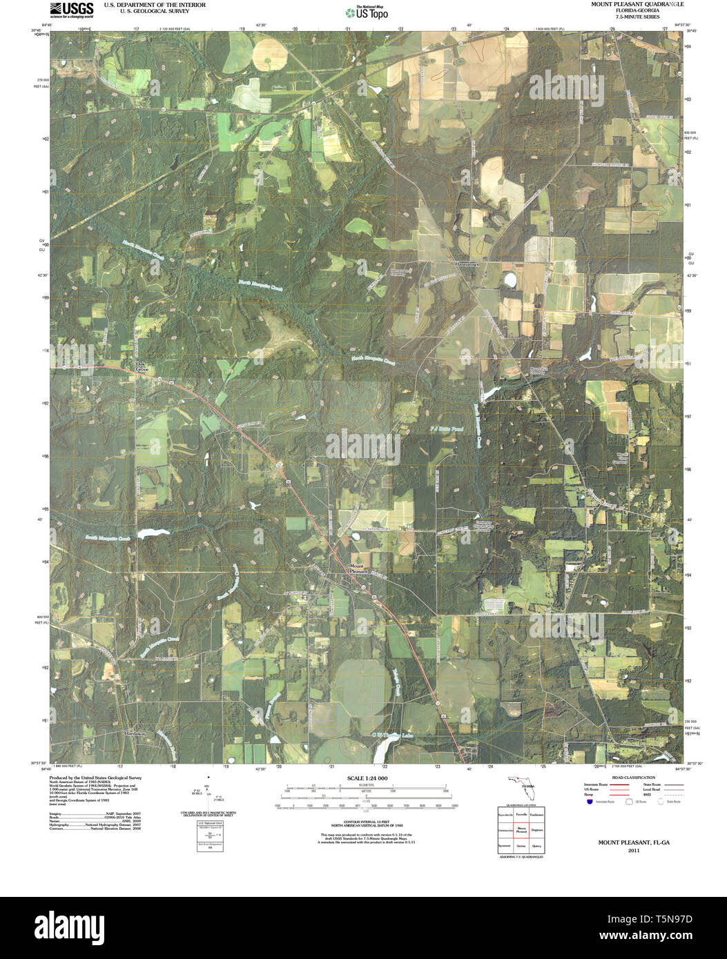 Map of mount pleasant hi-res stock photography and images - Alamy