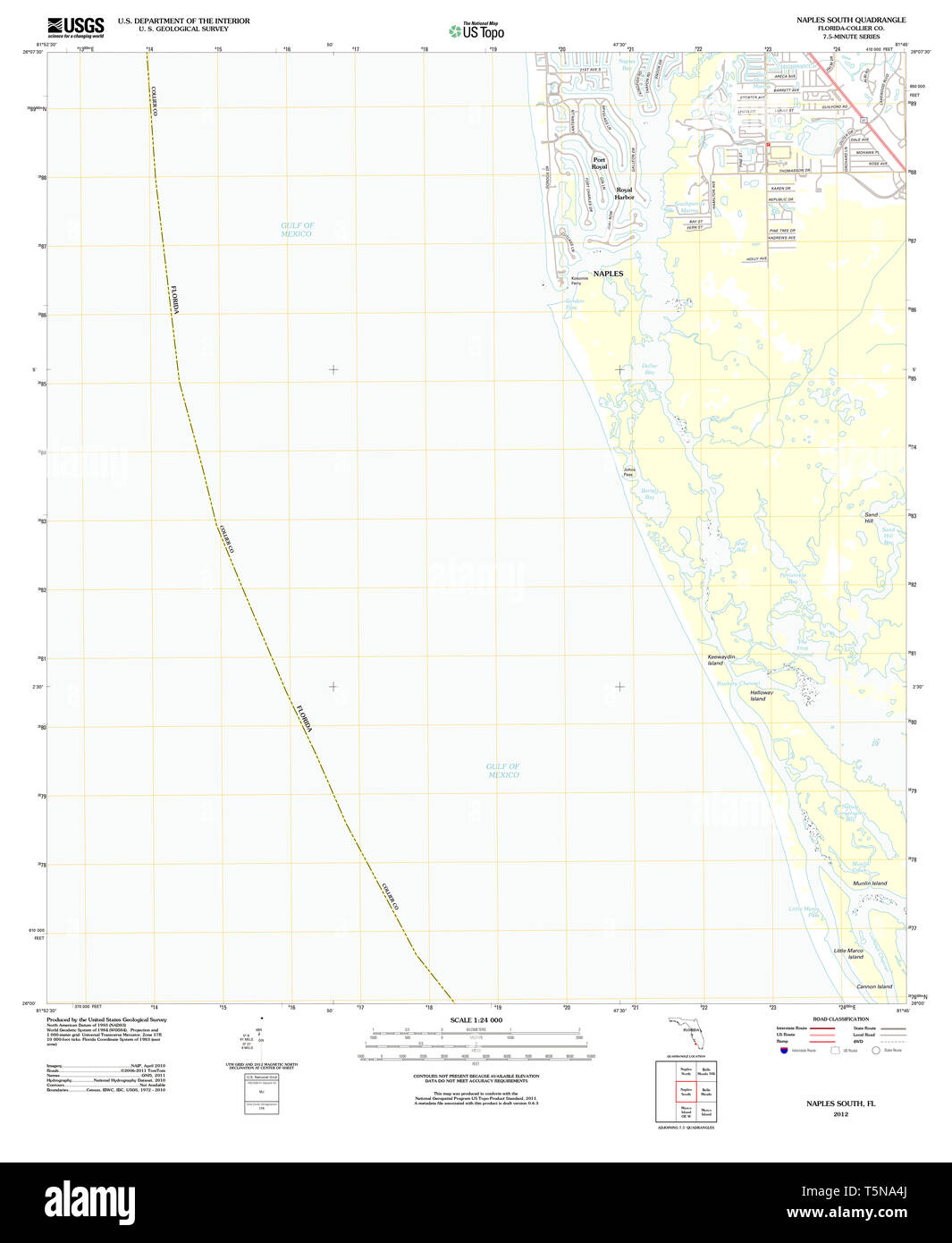 Naples florida map hires stock photography and images Alamy