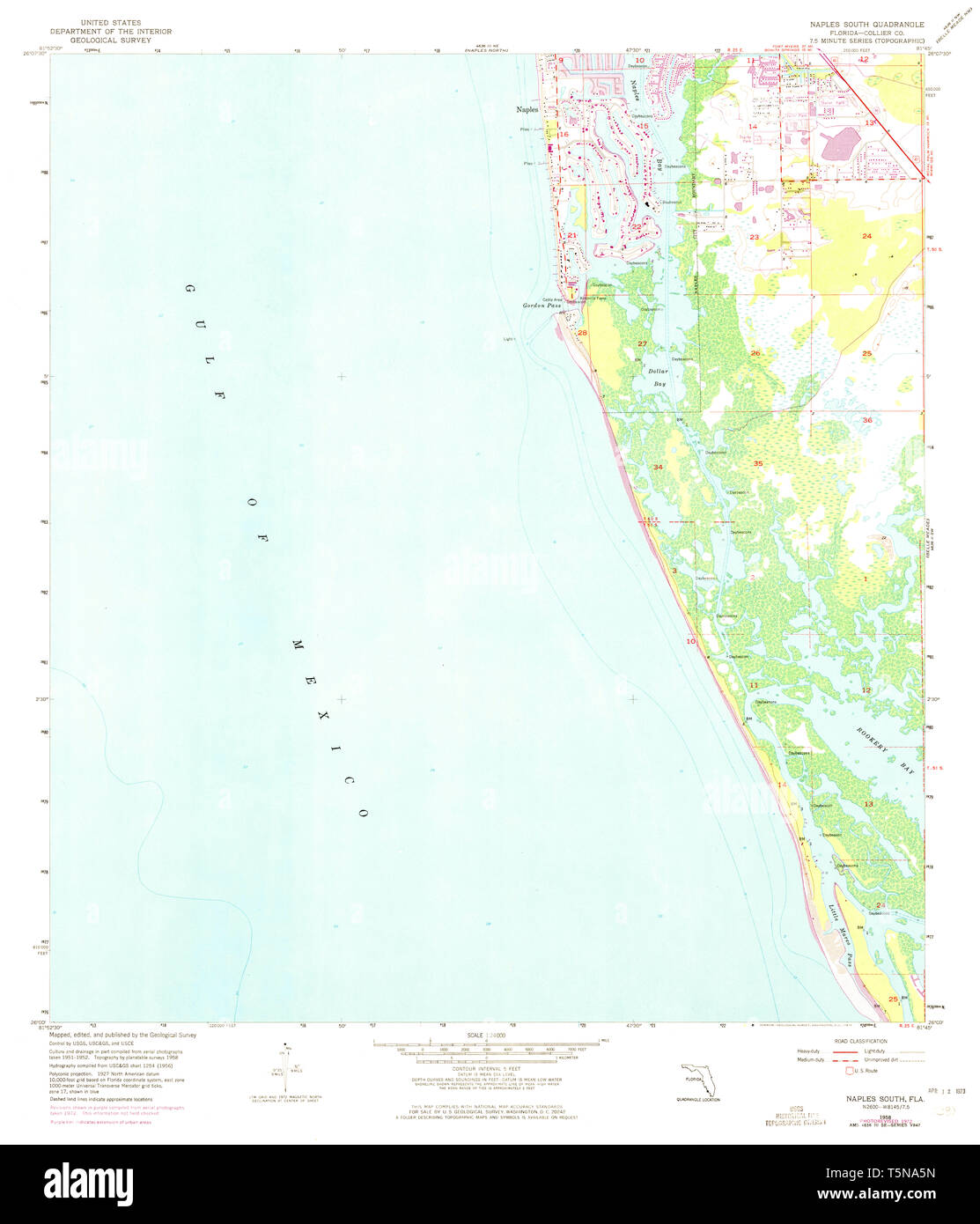 Naples florida map hires stock photography and images Alamy