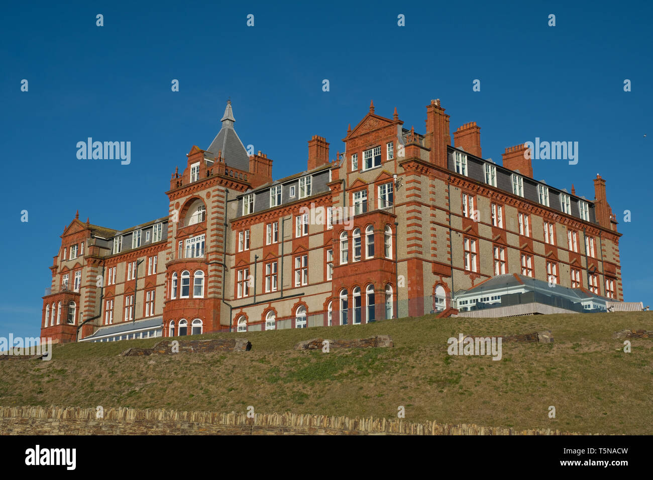 The Headland Hotel, Headland Road, Newquay, Cornwall Stock Photo Alamy