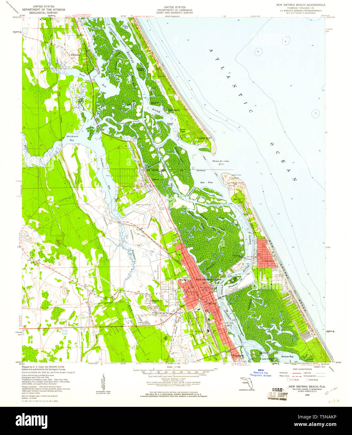 Map of new smyrna beach hires stock photography and images Alamy