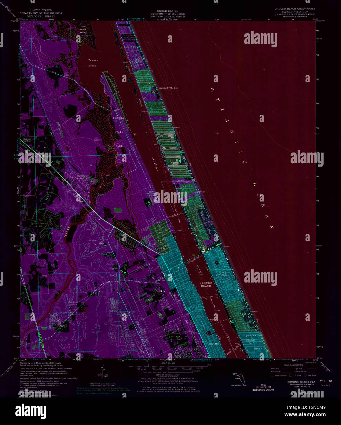 Map of ormond beach hi-res stock photography and images - Alamy