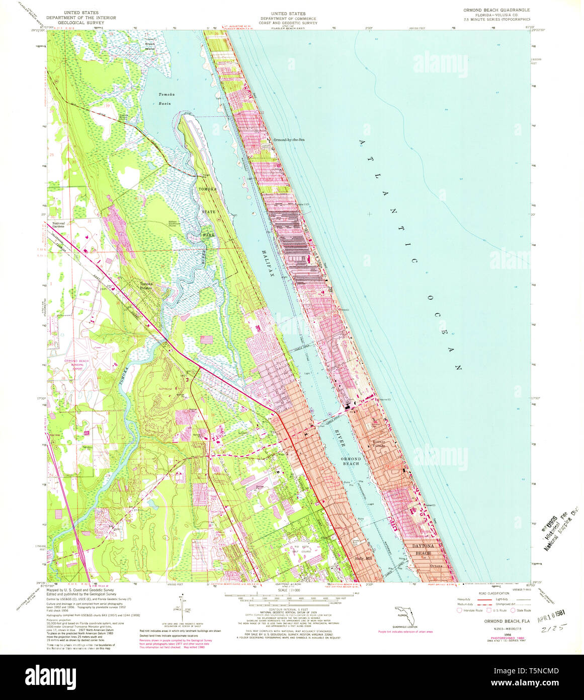 Map of ormond beach hi-res stock photography and images - Alamy