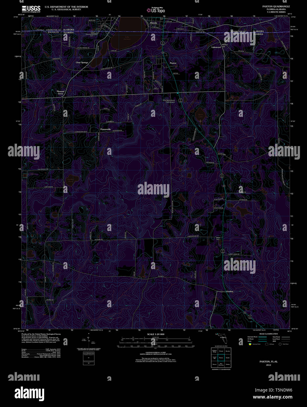 Map of paxton hires stock photography and images Alamy