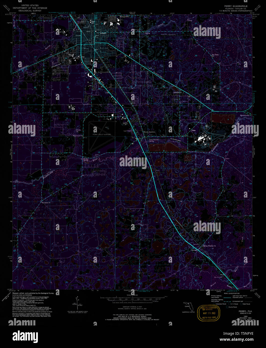 Perry florida map hires stock photography and images Alamy