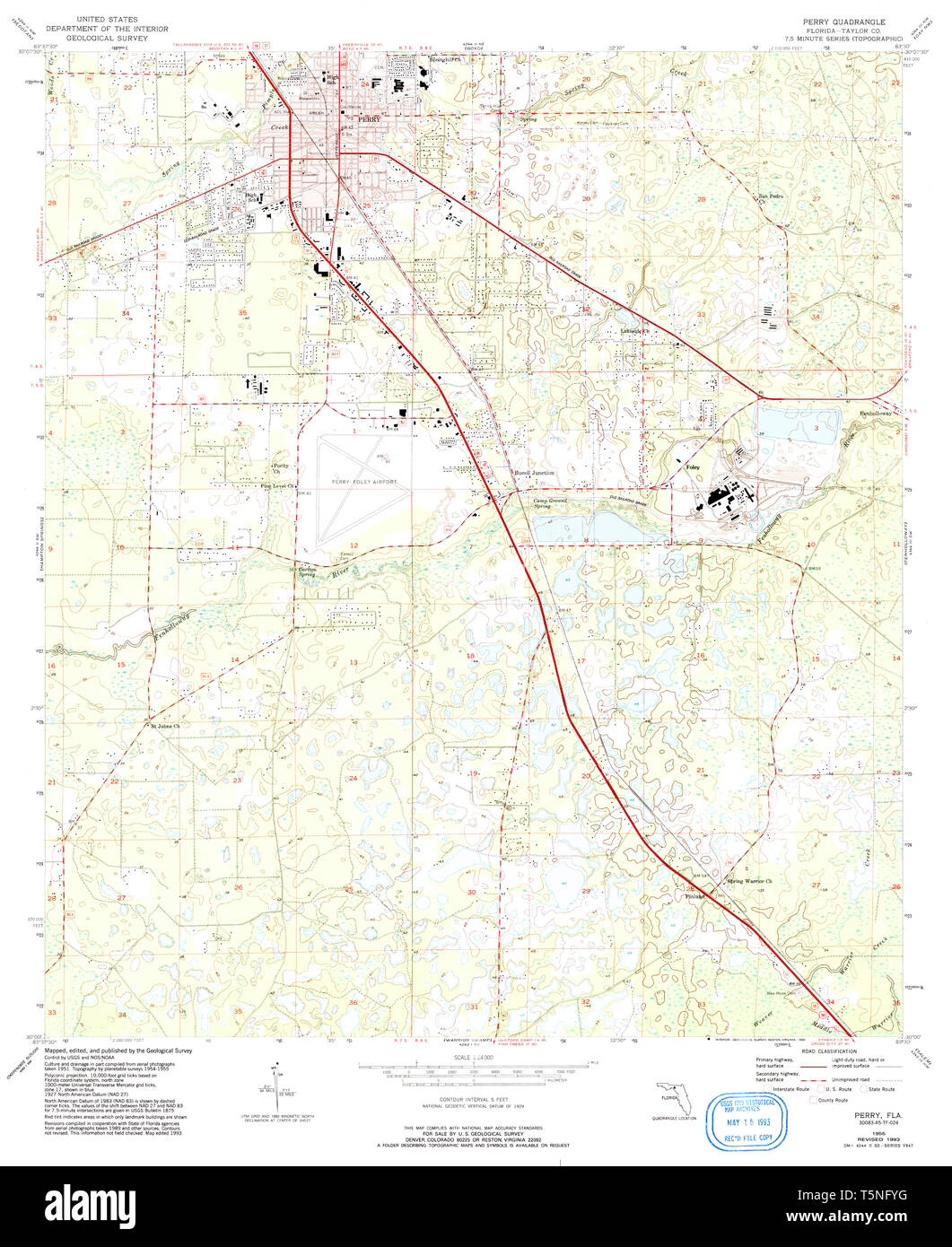 Perry florida map hires stock photography and images Alamy