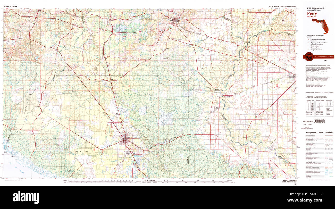 Perry florida map hires stock photography and images Alamy