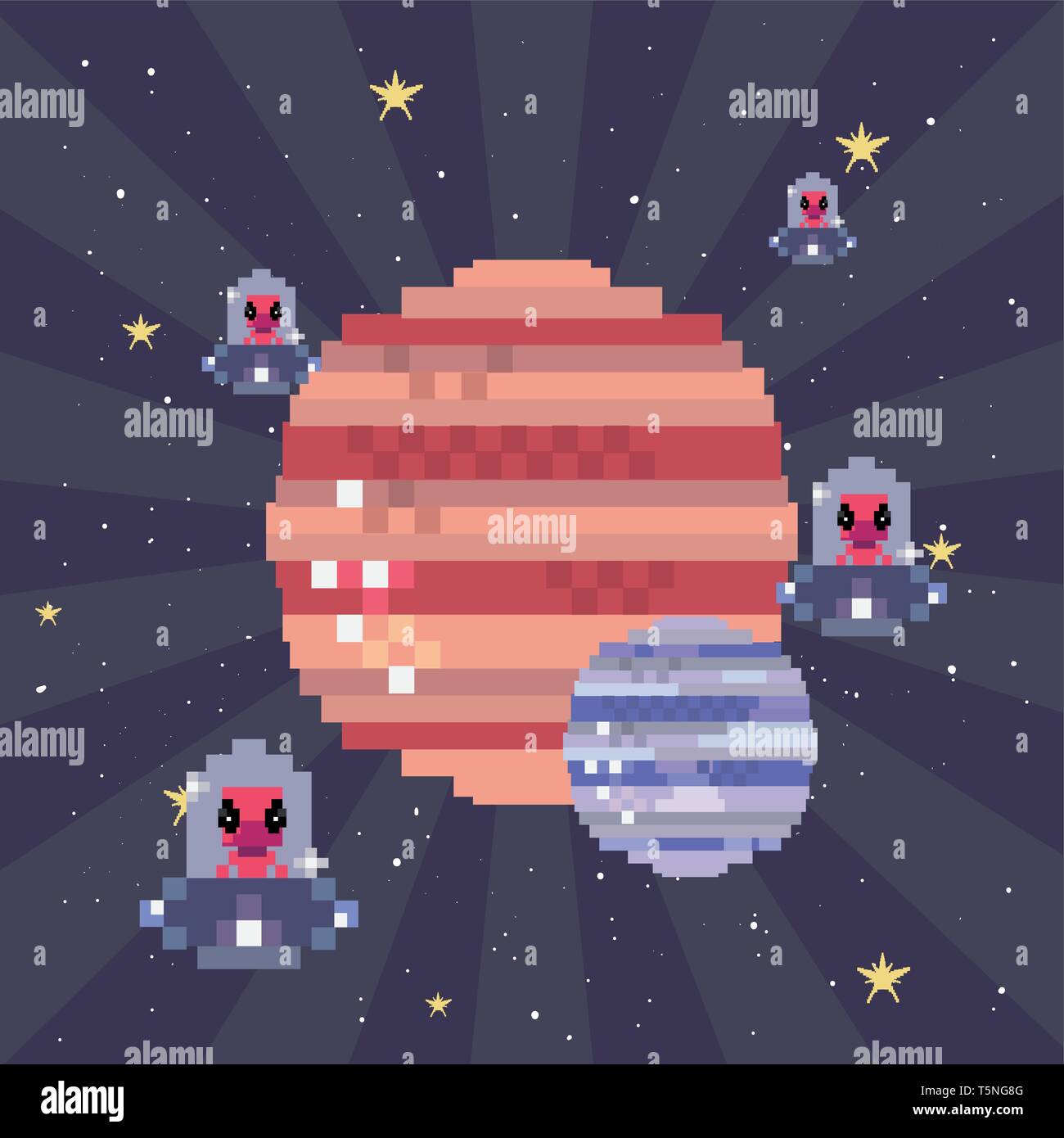 screen invaders battle video game retro vector illustration design ...