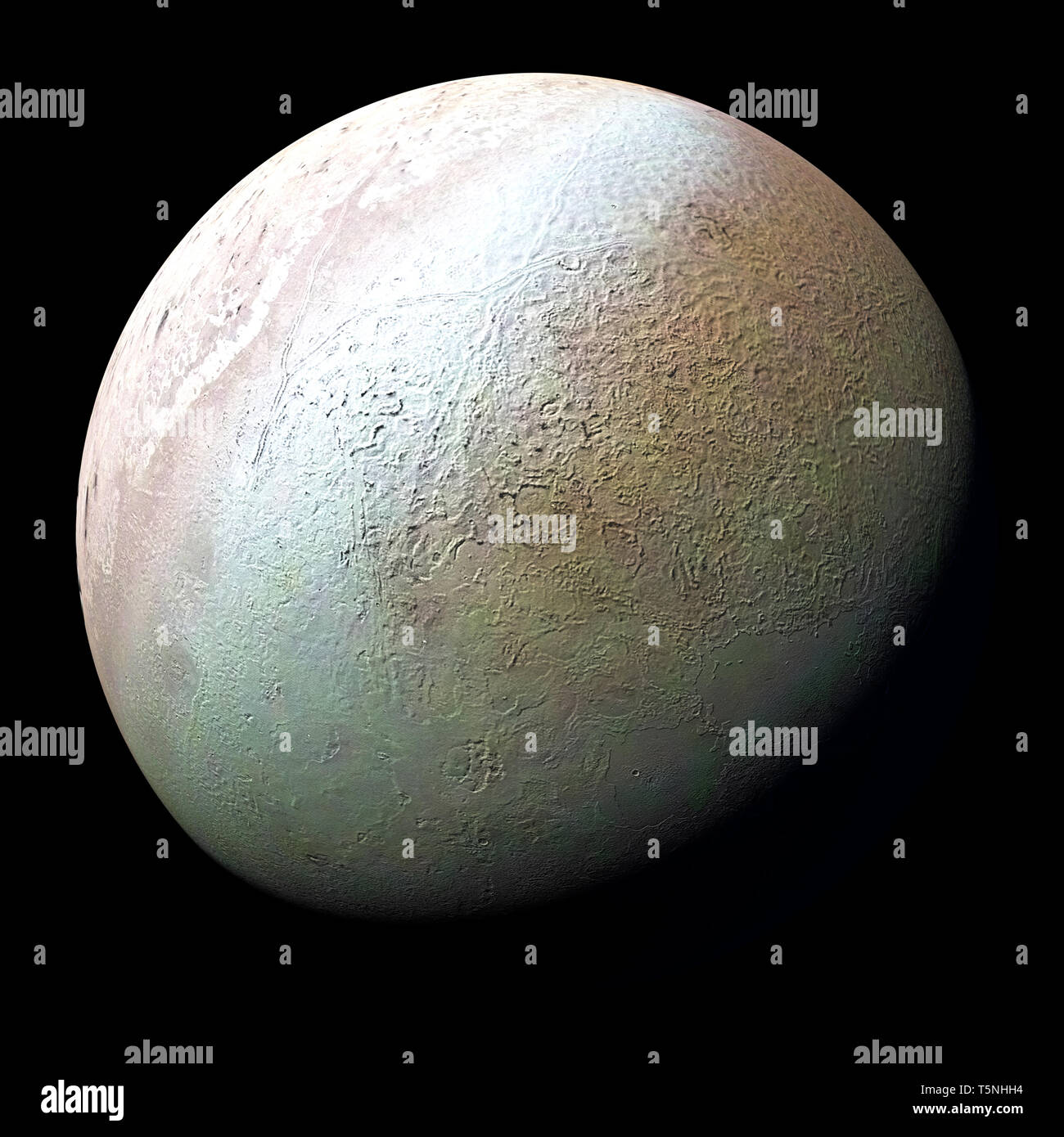 Montage of Planet Neptune and its Moon New 5x7 Space Photo Tritan