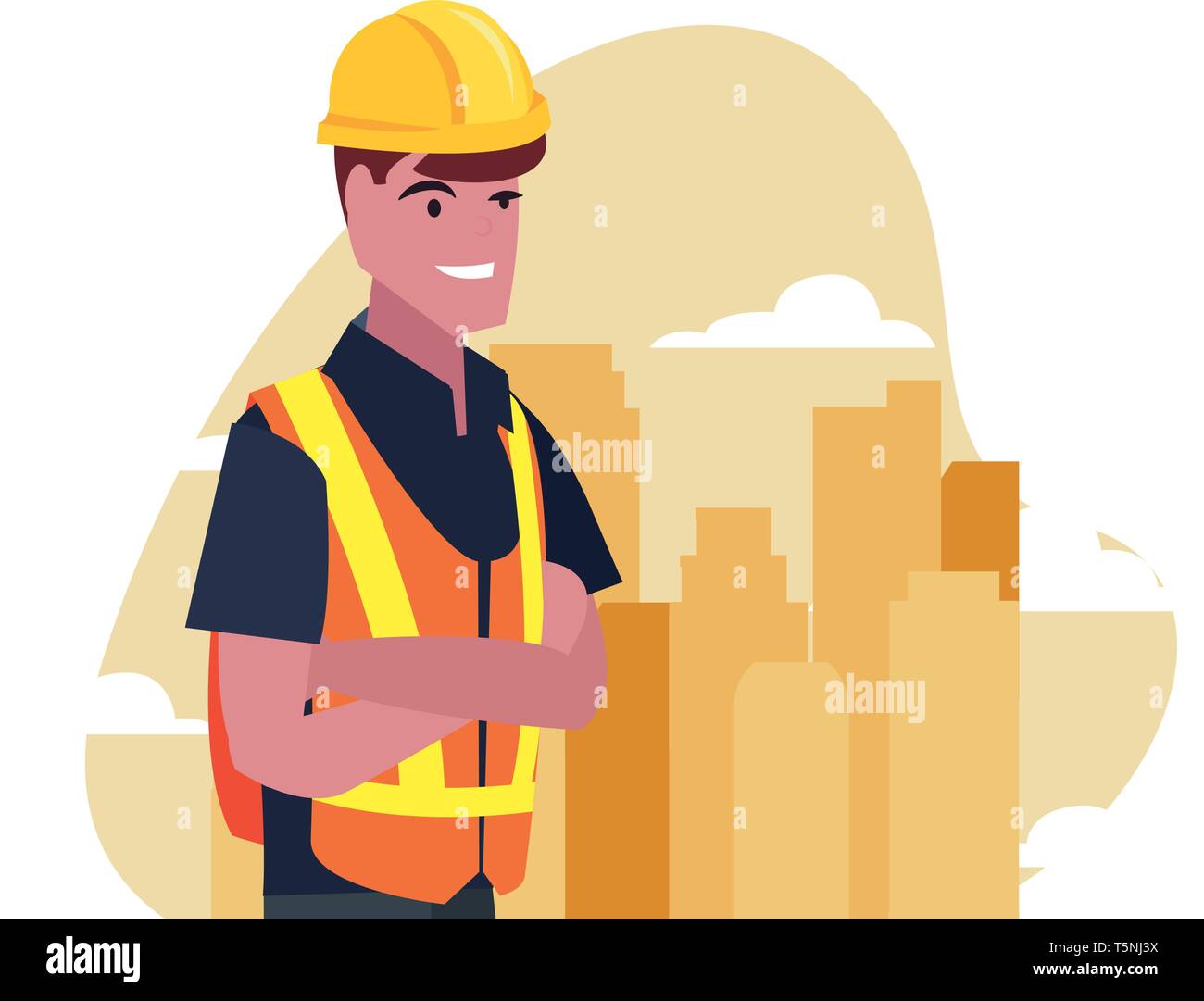 Tips Worker Image worker employee profession labour day vector illustration Stock Vector ...