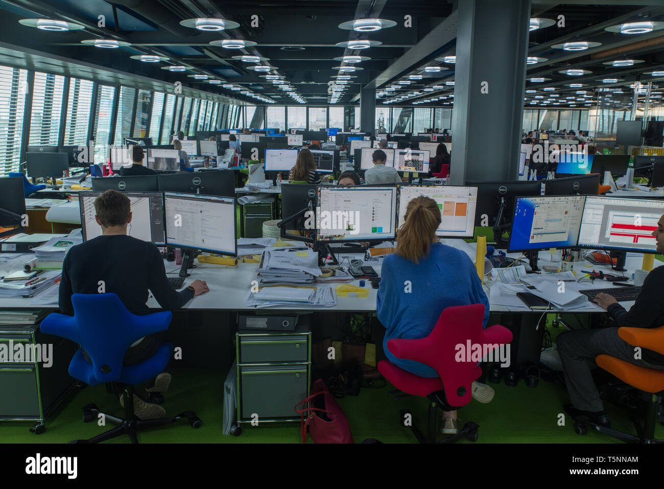 Architecture firm 'Rogers Stirk Harbour + Partners' offices in the City